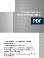 Gyógypedagógiai Pszichodiagnosztika-Gyakorlatn