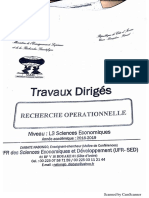TD Recherche Opérationnelle PDF