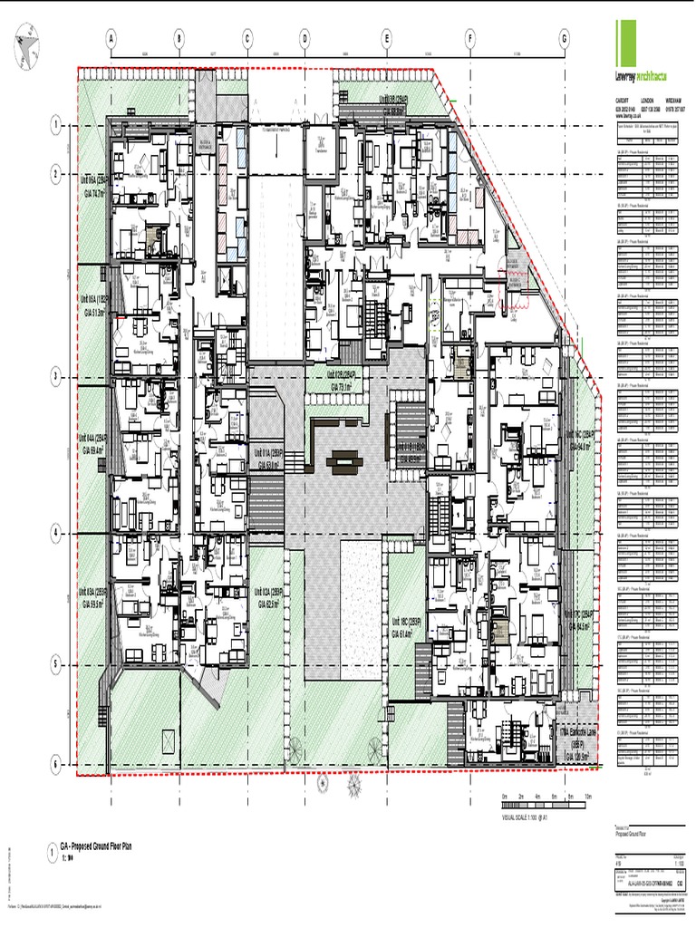 A B C D E F G: GA - Proposed Ground Floor Plan 1 | PDF | Bathroom ...