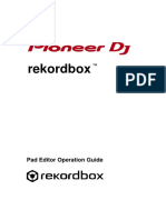 Rekordbox: Pad Editor Operation Guide