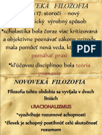 Novoveká Filozofia