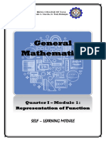 General Mathematics: Self - Learning Module