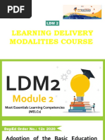 Learning Delivery Modalities Course