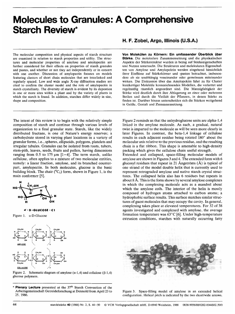 Nqaom: Molecules To Granules: A Comprehensive Starch Review | PDF ...