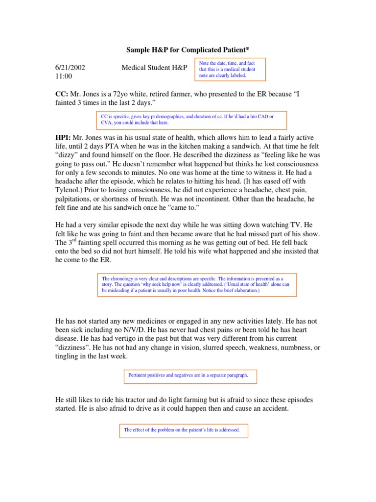 Sample H&P For Complicated Patient | PDF | Hyperglycemia | Diabetes