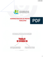 ADMINISTRACION DE PROYECTOS PERT-CPM 2020