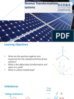 Sequences & Reference Transformations of Three Phase Systems