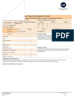 2021 Referee's Performance Report (Delegate S Sheet)