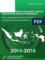 Produk Domestik Regional Bruto Kabupaten - Kota Di Indonesia 2014-2018