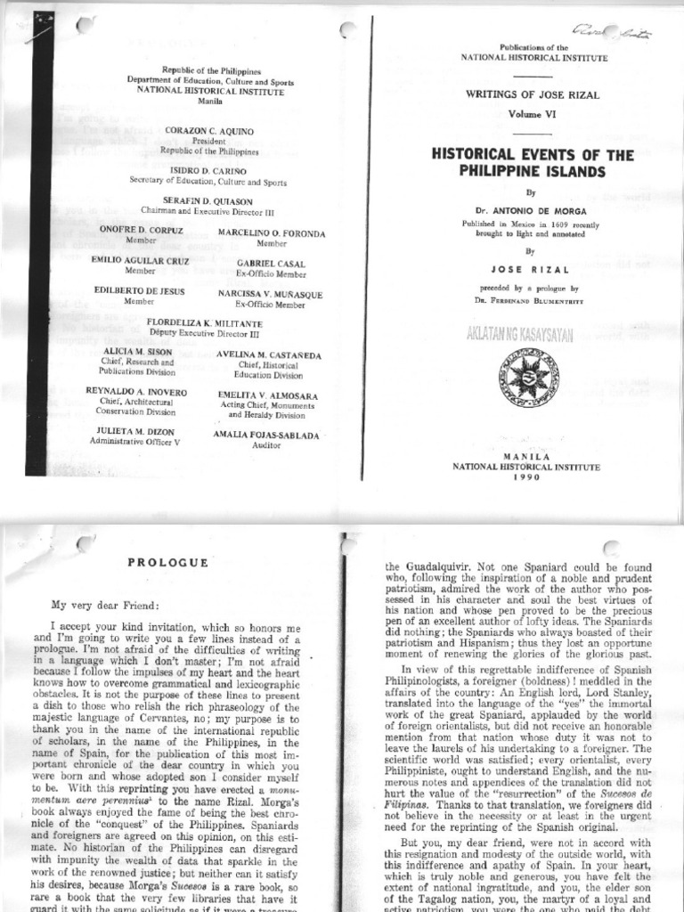 37 Rizal - Annotations To Sucesos Prologue and Ch8 PDF | PDF