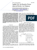 Design of Parallel TSC For Reactive Power Compensation in Electric Arc Furnaces