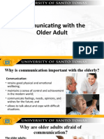 Communicating With The Older Adult