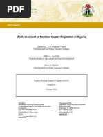 An Assessment of Fertilizer Quality Regulation in Nigeria: Saweda L.O. Liverpool-Tasie