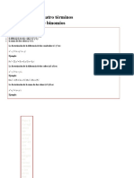 Factorización Cuatro Términos