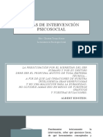 Áreas de Intervención Psicosocial - Clase 1