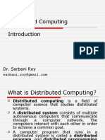 Distributed Computing: Dr. Sarbani Roy