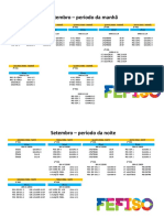 Fefiso Horario Setembro