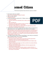 Informed Citizen: DIRECTIONS: Answer The Discussion Questions Based On The News Report You Watched