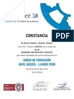 Certificado Layher Miguel Blanco Cárcel