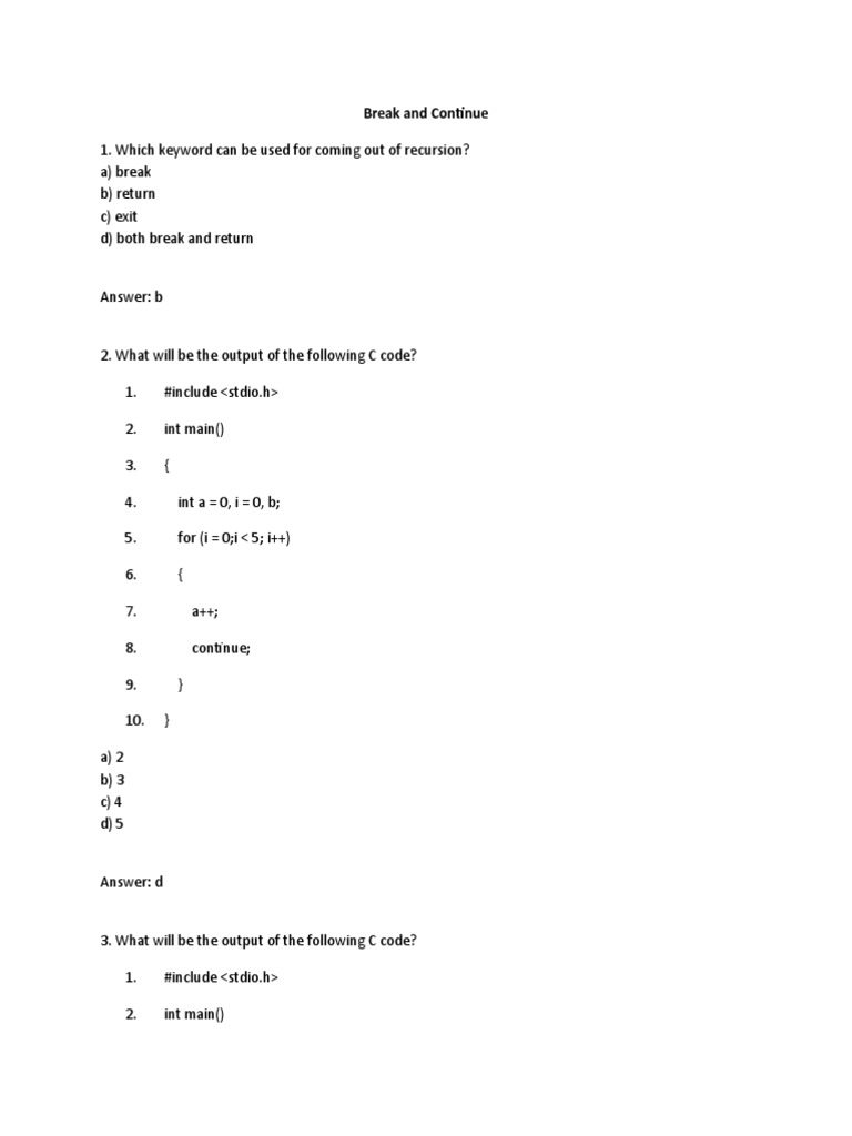 Which Keyword Can Be Used for Coming Out of Recursion: Discover Solutions