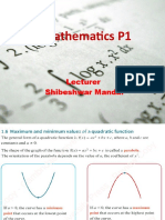 AS Mathematics P1: Lecturer Shibeshwar Mandal