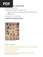 Download How to gift wrap a cylindrical gift by najiy SN47759376 doc pdf