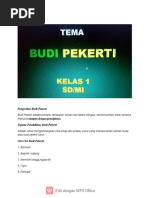 MATERI BUDI PEKERTI KELAS 1