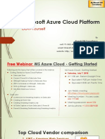 MS Azure Cloud Platform - Webinar Material