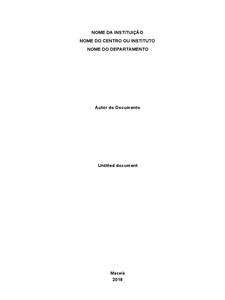 Modelo Word Com As Normas Abnt | PDF | Abstract (resumo) | Método ...