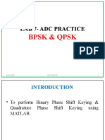 MATLAB Lab on BPSK and QPSK Modulation Techniques