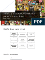 Taller de Diseño y Elaboración de Sílabos para Cursos en Línea