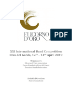 XXI International Band Competition Riva Del Garda, 12 - 14 April 2019