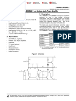 LM386M-1/LM386MX-1 Low Voltage Audio Power Amplifier: 1 Features 3 Description