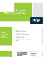 Lecture 7 Anatomy of Logical Reasoning Question