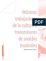 Músicos trabajadoras de la cultura o transmirores de sonidos musicales_Esperanza Londoño