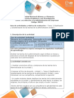 Guía de Actividades y Rúbrica de Evaluación – Unidad 1 - Tarea 2 – Caracterización y Clasificación de Las Teorías de La Administración