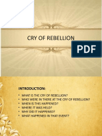 The Cry of Rebellion: The Start of the Philippine Revolution