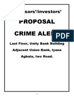 Proposal Crime Alert: Sponsors'/investors'