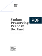Sudan: Preserving Peace in The East: Africa Report N°209 - 26 November 2013