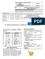 Guía 4 - Álgebra Novenos PDF