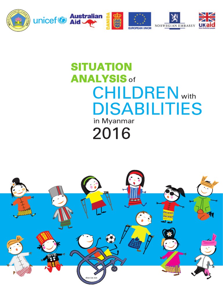 Situation Analysis Of Children With Disabilities In Myanmar 2016 Caregiver Disability