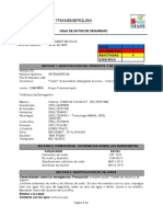 MSDS - Detergente en Polvo