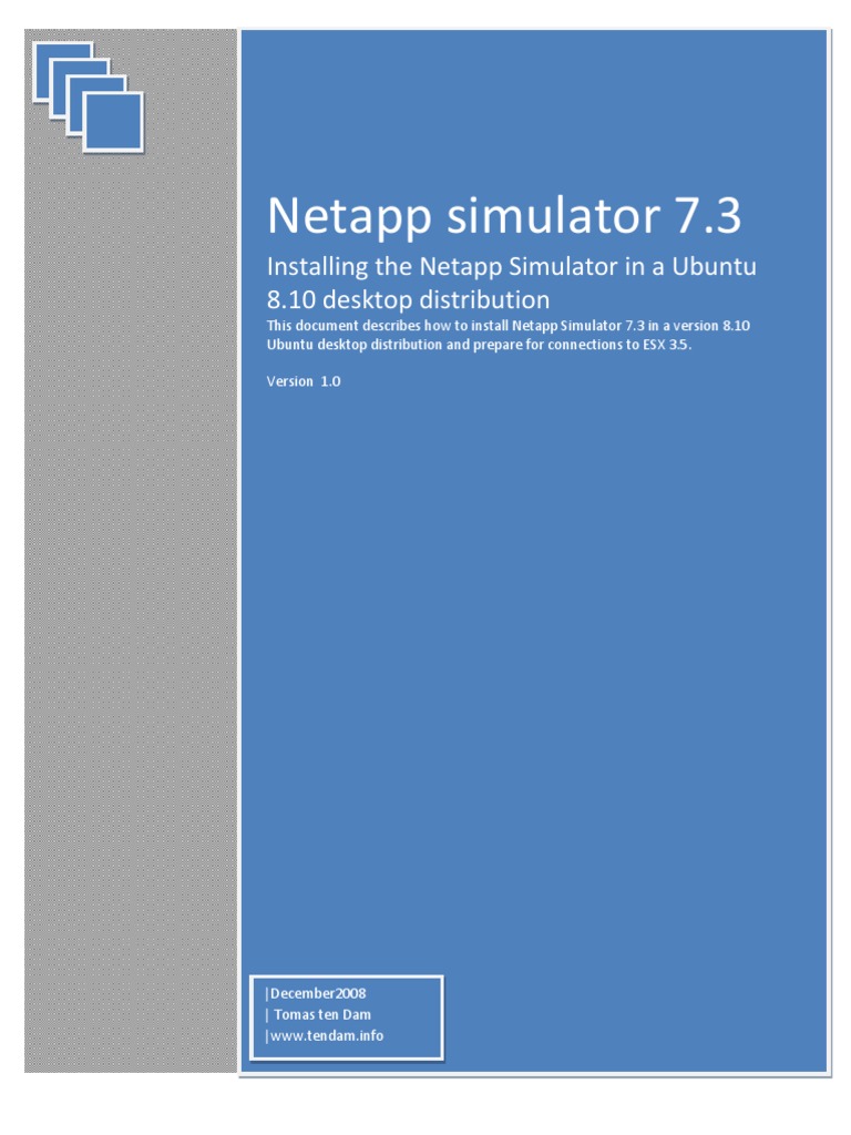 Install NetApp Simulator 7.3 on Ubuntu | PDF | V Mware | Linux Distribution