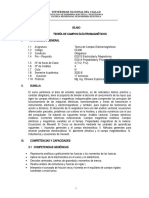 SILABUS TEORÍA DE CAMPOS ELECTROMAGNÃTICOS (1)
