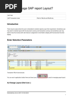 How To Manage SAP Report Layout?: A) Change Layout (First Icon)