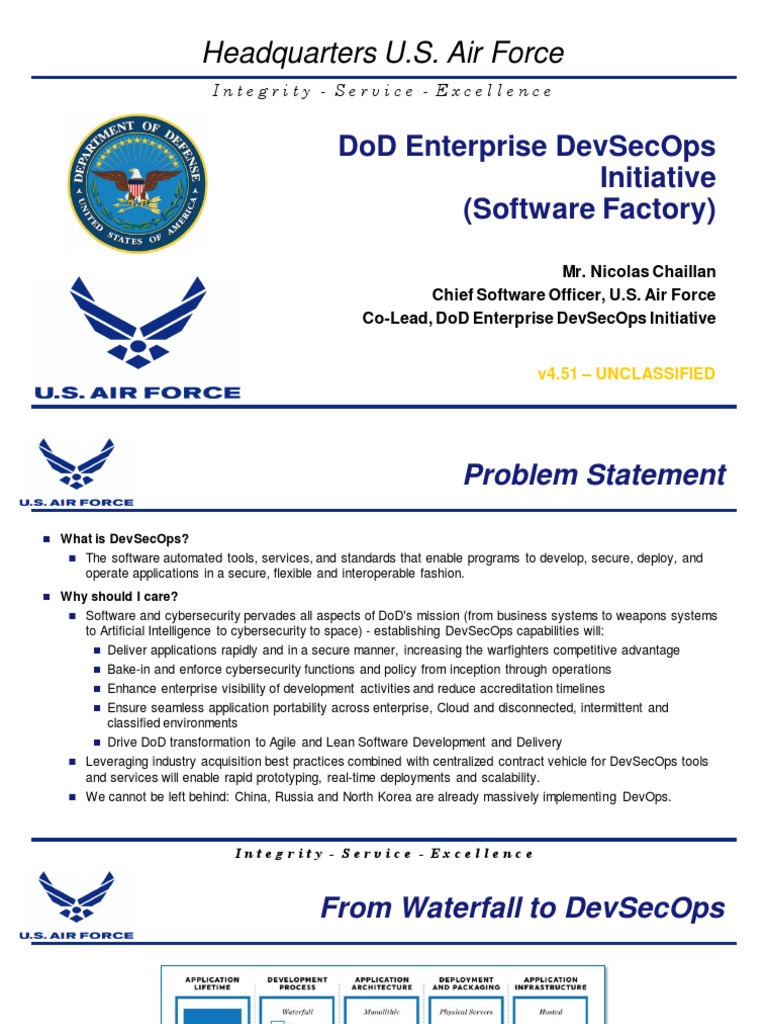 DoD Enterprise DevSecOps Initiative Overview | PDF | Scrum (Software ...