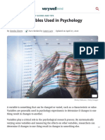 How Are Variables Used in Psychology Research - PDF