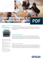 High Performance A4 Monochrome Laser Printer: Epson