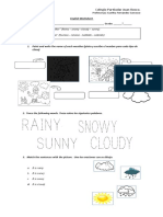 Weather Worksheet