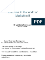 Welcome To The World of Marketing !!